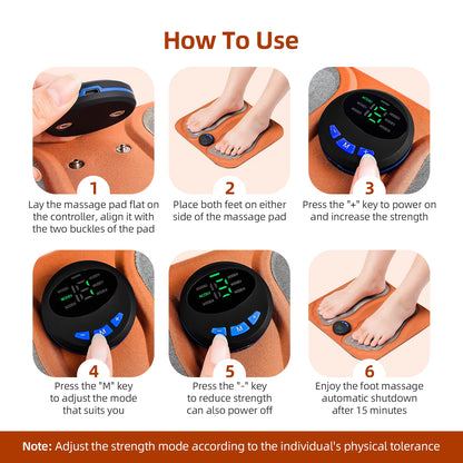 Smart 3D Electric Foot Massage Pad & Acupressure Circulation Mat